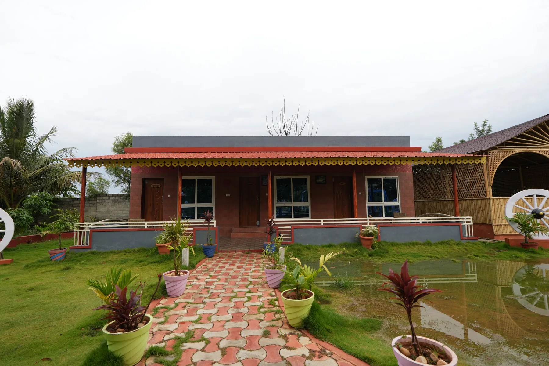 Cottage lawn view