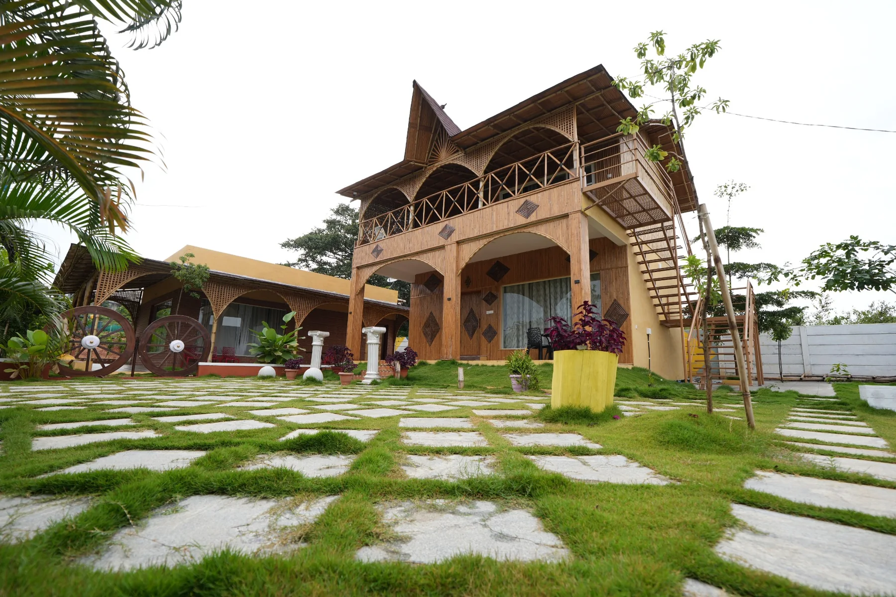 Bamboo open pavilion