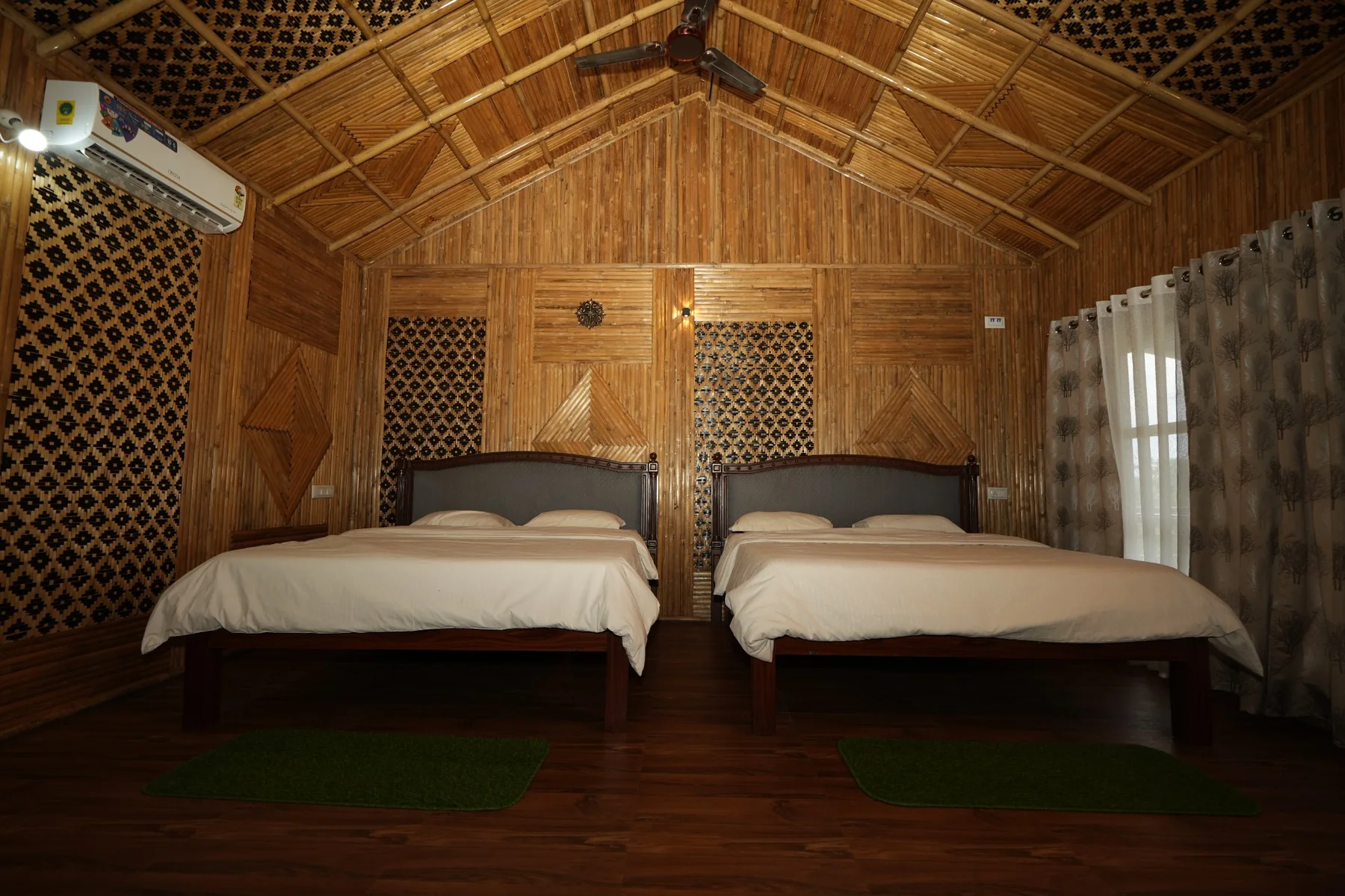Bamboo room interior